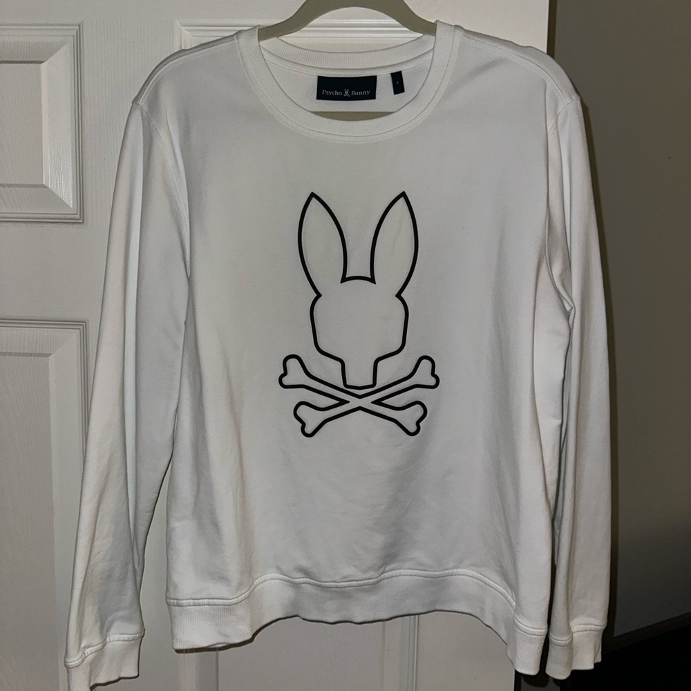 Psycho Bunny women’s Beaumont sweatshirt in white size M